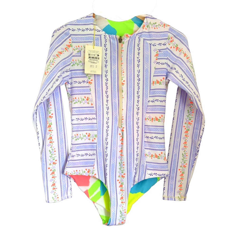 Maaji Triton Surf Reversible Long Sleeve One-Piece Swimsuit